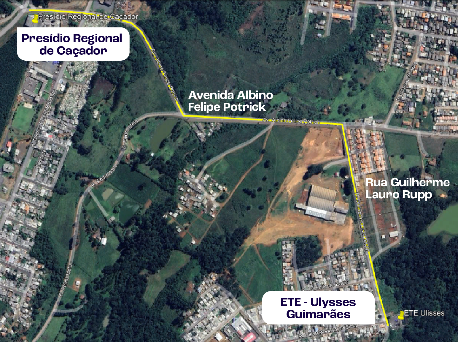 Mapa obra ETE.Presídio